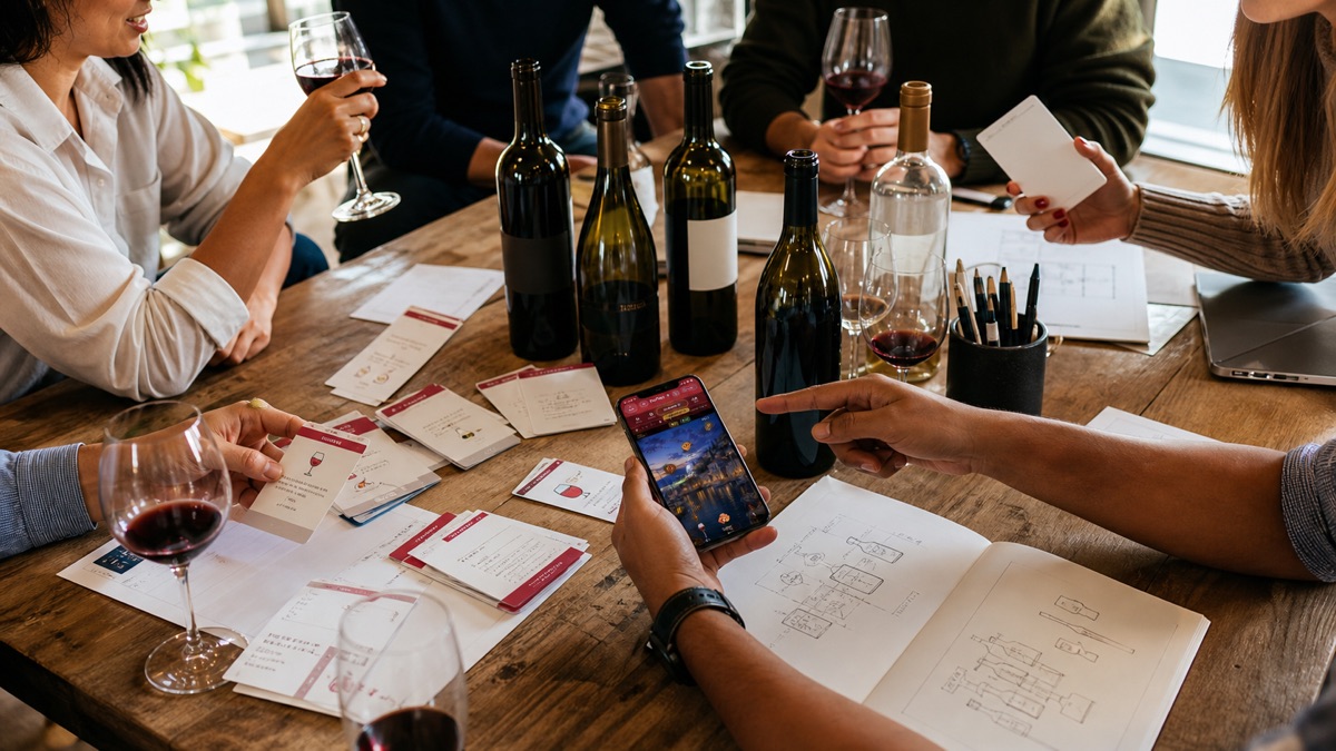 A collaborative wine workshop using PairPlays to rethink how discovery works